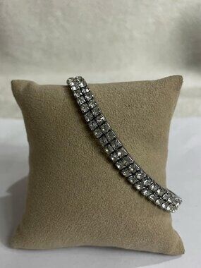 Vintage Style Rhinestone Stretch Bracelet